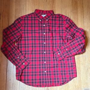 Old Navy Red Plaid Men's Large Shirt